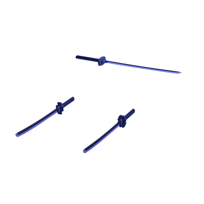 [Handle] Blue Triple Katana