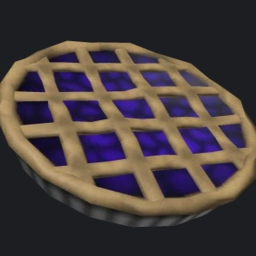 spire of blueberry pie