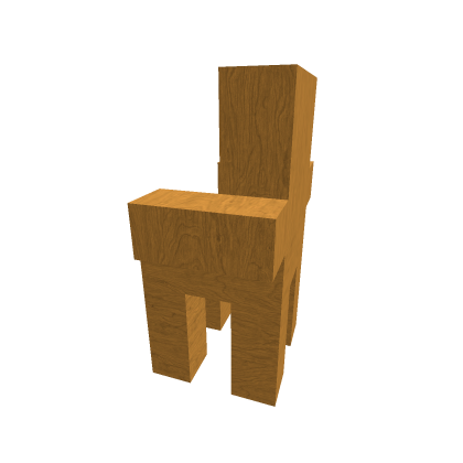Wooden Chair With Invisible Seat