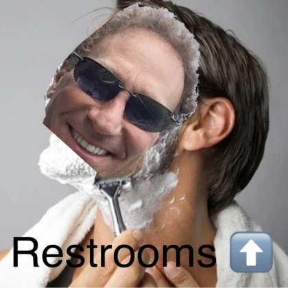 funny restroom sign
