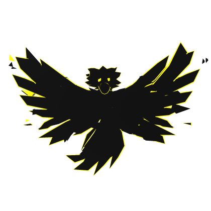 Yellow Cartoony Phoenix Wings  Roblox item