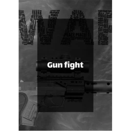 Gun fight icon