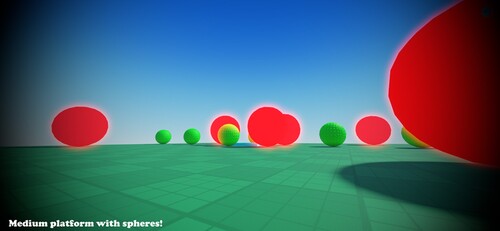Medium platform with spheres