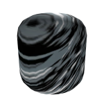 Black Painted Head