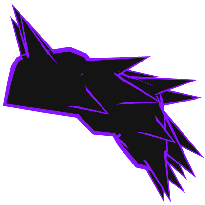 Purple Cartoony Demon Knight Pauldron (LEFT)