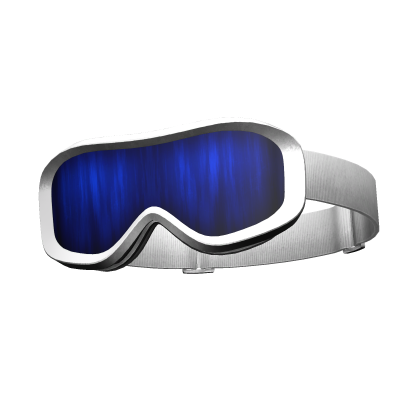 Raised Tilted Ski Goggles [Blue] Roblox item