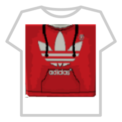 Red Addidas t shirt limited ####### Roblox decal