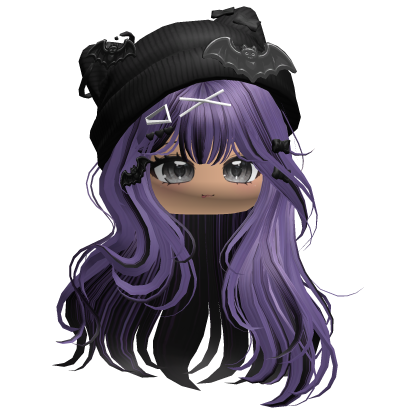 Lush Straight Hair w/ Bat Beanie (Zombie v2) Roblox item