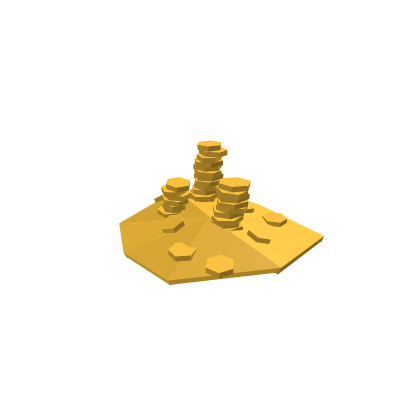 Low-Poly Pile of Gold