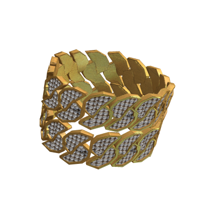 [Boy] Iced Out Stack Cuban Chain Bracelet Right