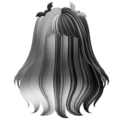 Black and White Cute Vampire Hair Roblox item
