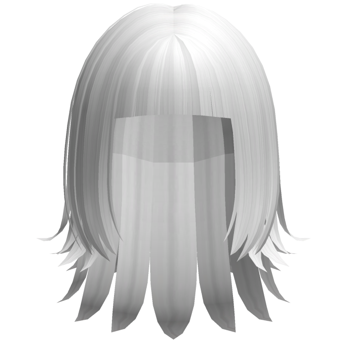 alternative y2k layered jellyfish hair white