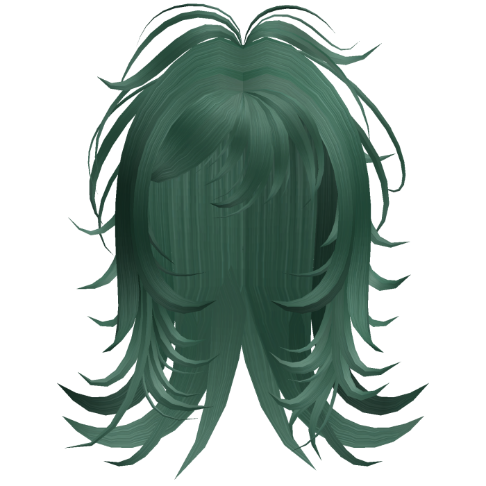 Emo Shaggy Layered Hair (Green)