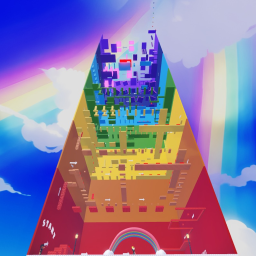 🌈 (NEW) Easy Rainbow Tower Obby 🌈