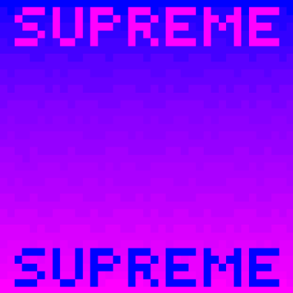 Pixel Art Supreme | Pixel Supreme Roblox decal