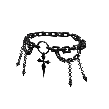 Hanging Chains Chainlink Belt > Black thumbnail