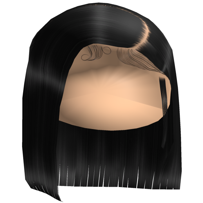𝓭 Straight Side Part Bob (Black)