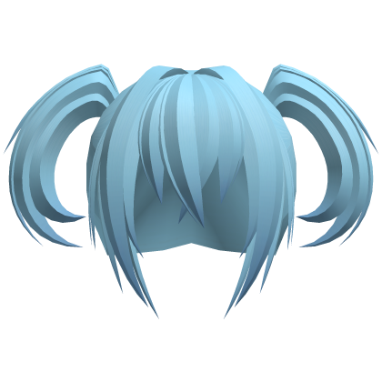 ʚ blue messy vampire demon moe pigtails ɞ