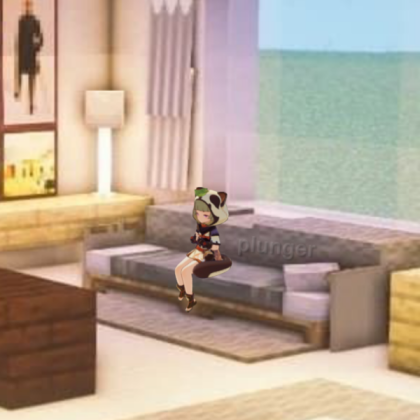 sayu in the minecraft Roblox decal