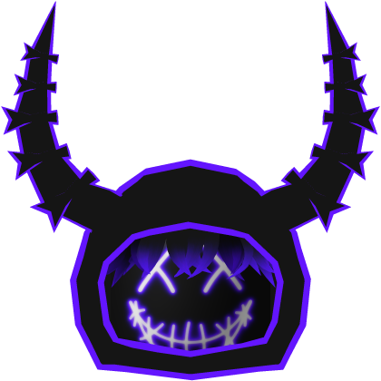Purple Cartoony Smile Hood