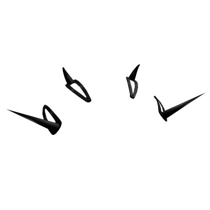 Horned Hair Clips [Black] Roblox item