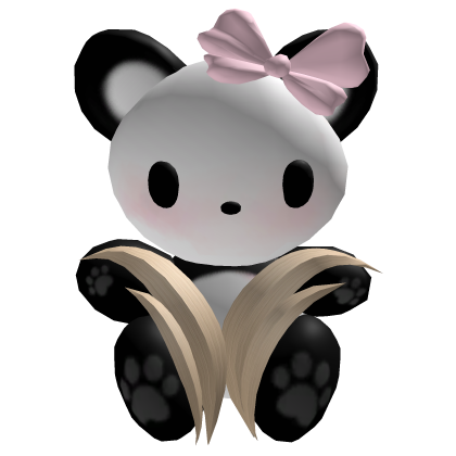 Hair Hugger Panda in Blonde Roblox item