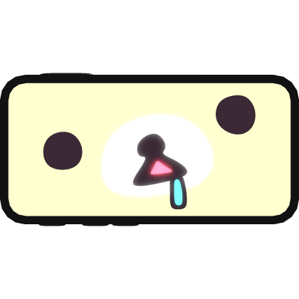 ୨୧: Kawaii Drooling White Bear Glowing Phone