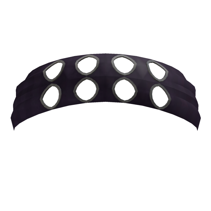 Silver Eyelet Y2k Headband (purple)