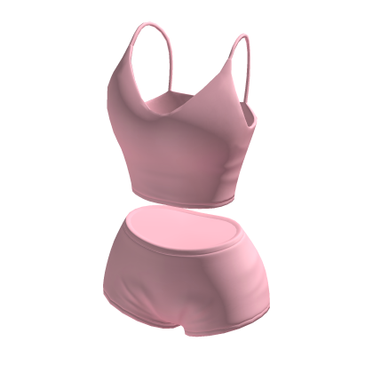 Shorts & Crop Top Pink thumbnail