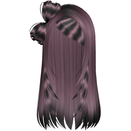 Long y2k goth emo bow Racoon Washed Pink Hair