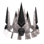White and Black Skull Crown