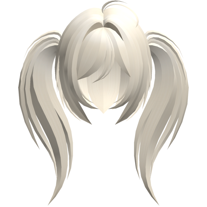 moe emo long fluffy side ponytails blonde