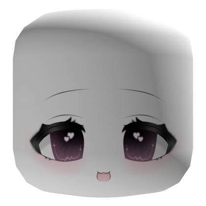 Cute Face With Shiny Pink Eyes