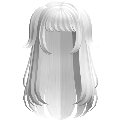 Long White Double Ponytail Hair Roblox item