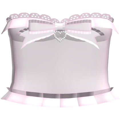 ♡ : Ruffled Cutesy Pink Princess Heart Top thumbnail
