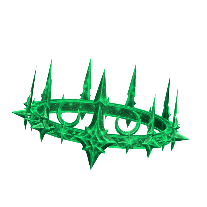 Emerald Green Stellar Hollow Crescent Crown