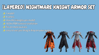 [Layered] Nightmare knight armor set preview 1