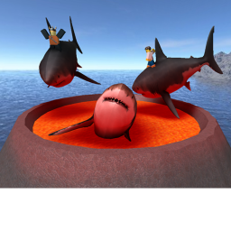 Ride On A Shark Into A Volcano for gear!