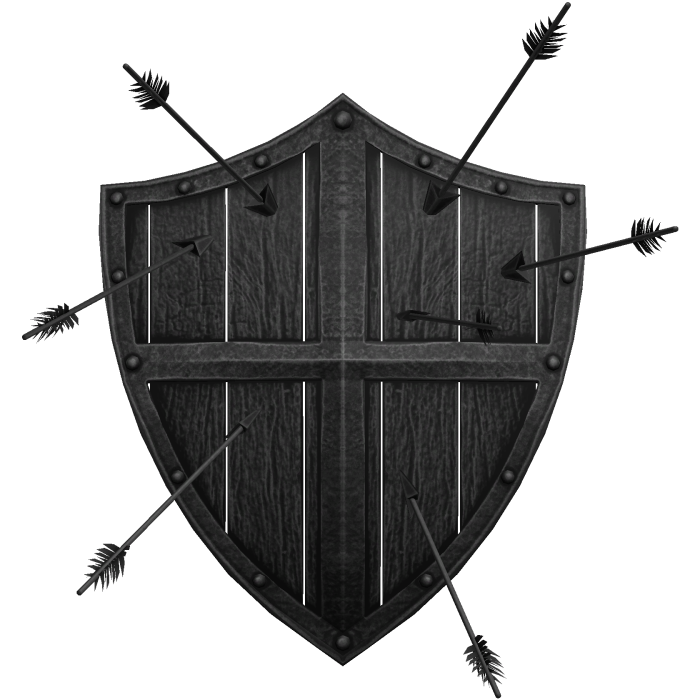 Black Shield w/ Arrows