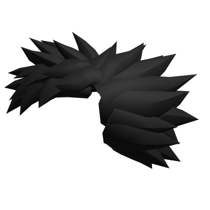Protogen Head Fluff | Black PBR Roblox item