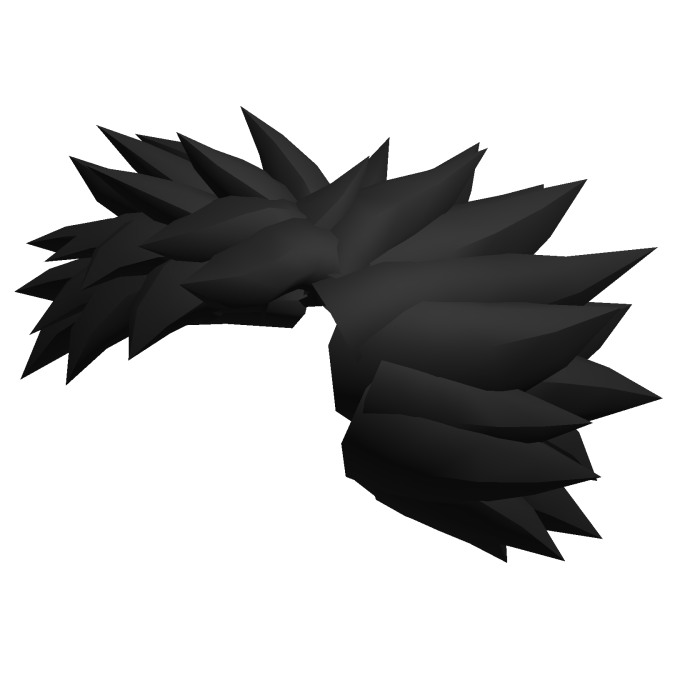 Protogen Head Fluff | Black PBR