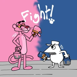 Pink panther Hatsune Miku and sonic club icon