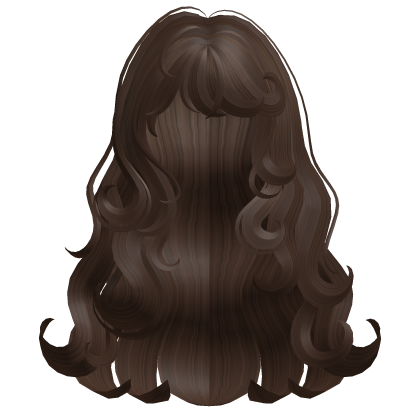 Wavy Curly Long Brown Hair Roblox item