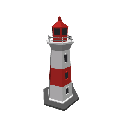 ⭐ Low Poly Lighthouse Island Sea Ocean Decor