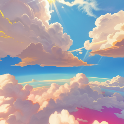 Anime Colorful Sky