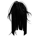 Black Long Straight Horror Hair