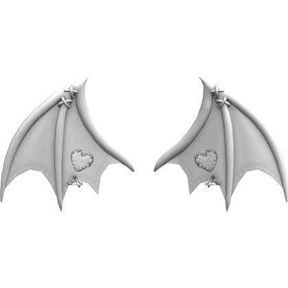 Cute Bat Wings – White Roblox item