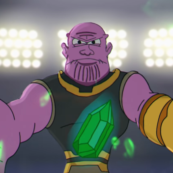 Thanos shows you how to scratch it [audio broken]