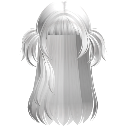 White Y2K Long Twin-Tail Hair