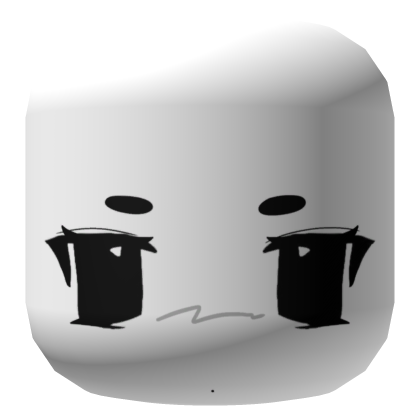 White Chill Cute Face v2 Roblox item